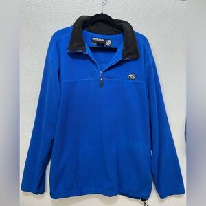 3/$30 Blue Quarter-Zip Fleece Pullover - Counter Culture